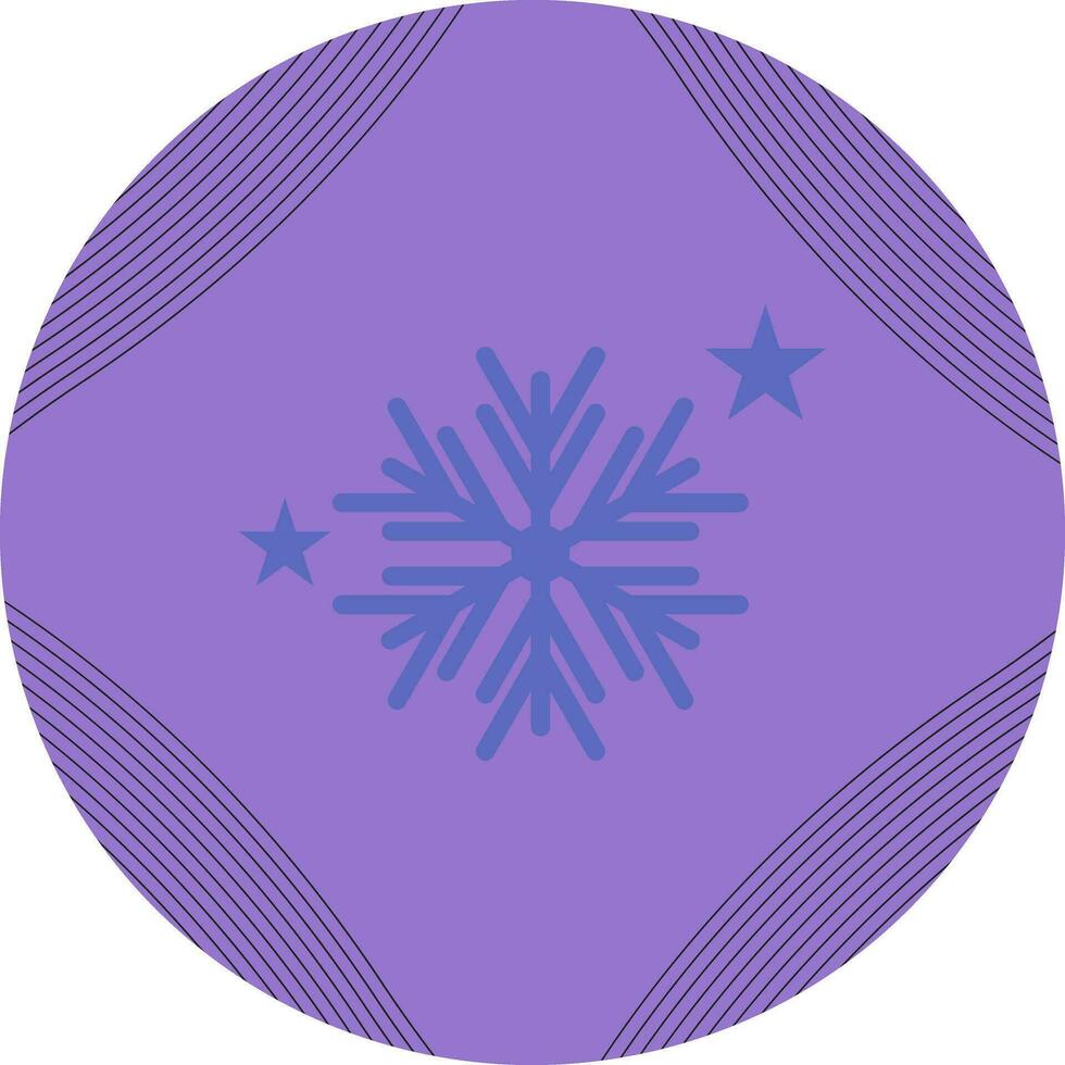 icono de vector de copos de nieve