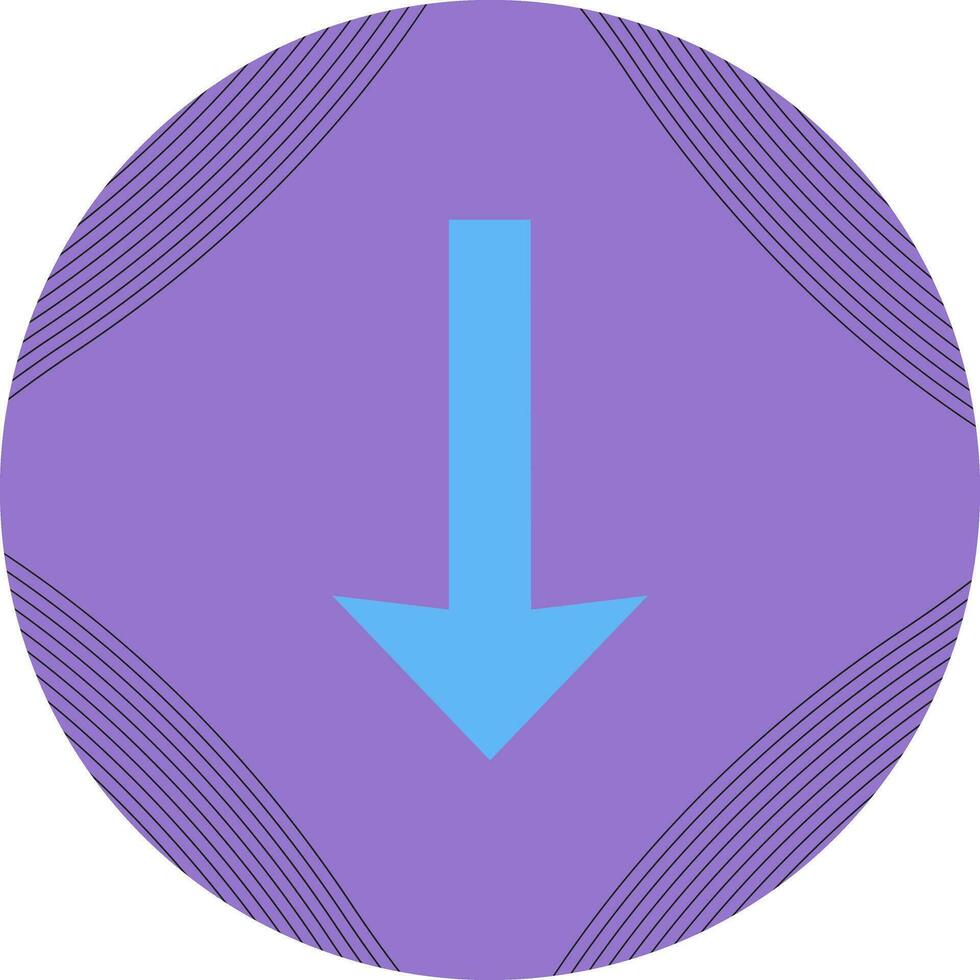 Down Vector Icon