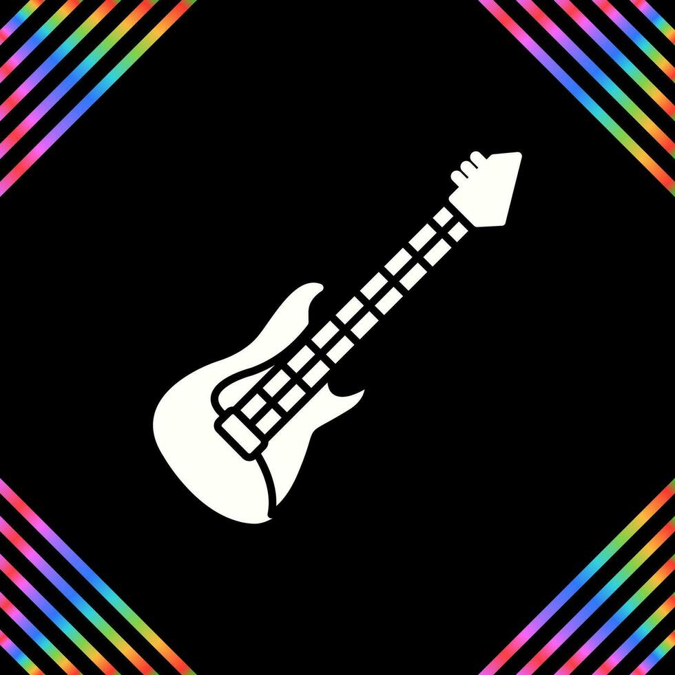 icono de vector de guitarra eléctrica