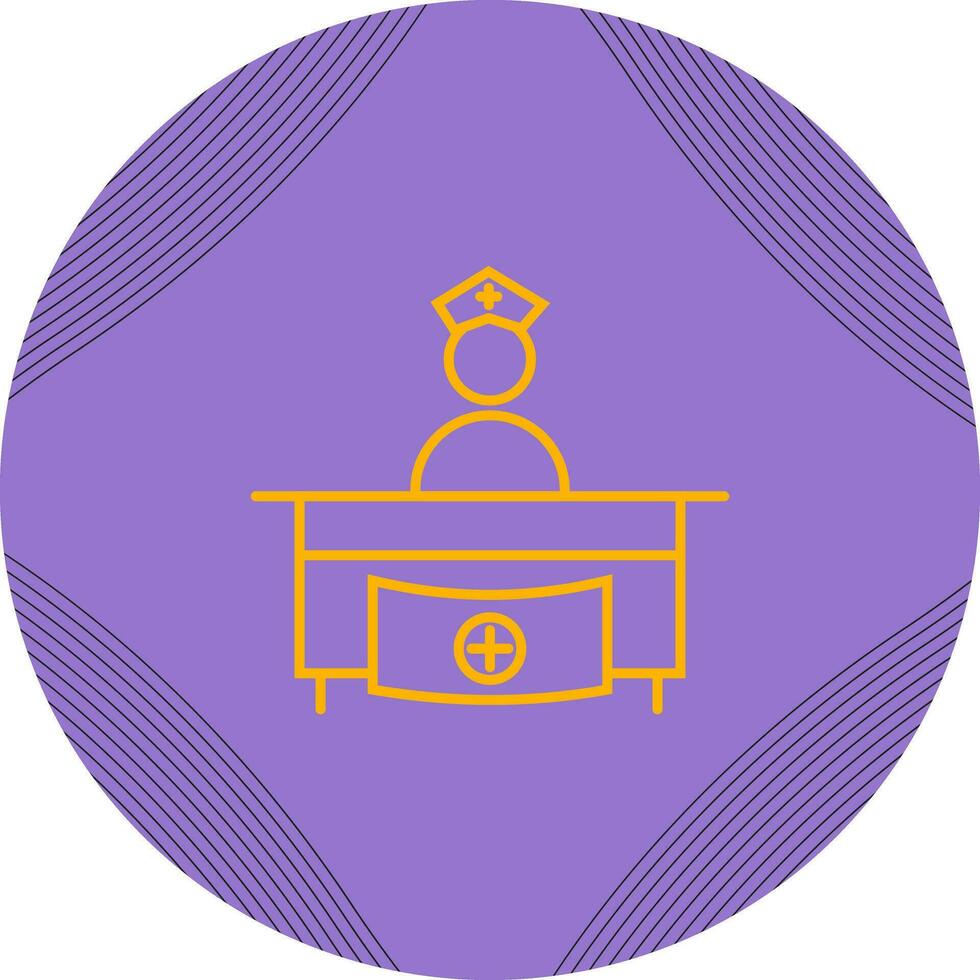 Hospital Reception Vector Icon