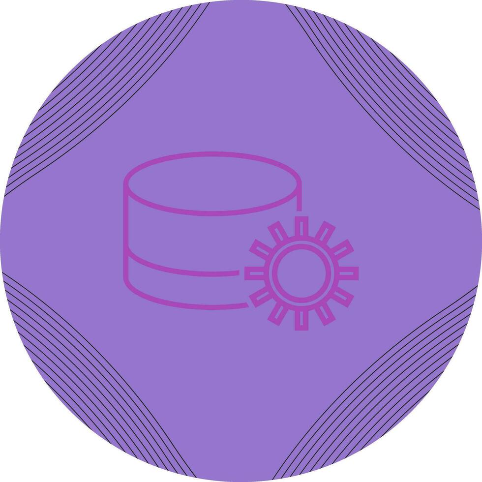 Database Setting Vector Icon