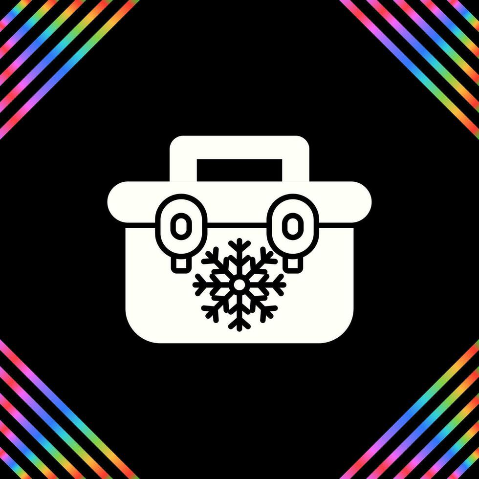 Portable Fridge Vector Icon