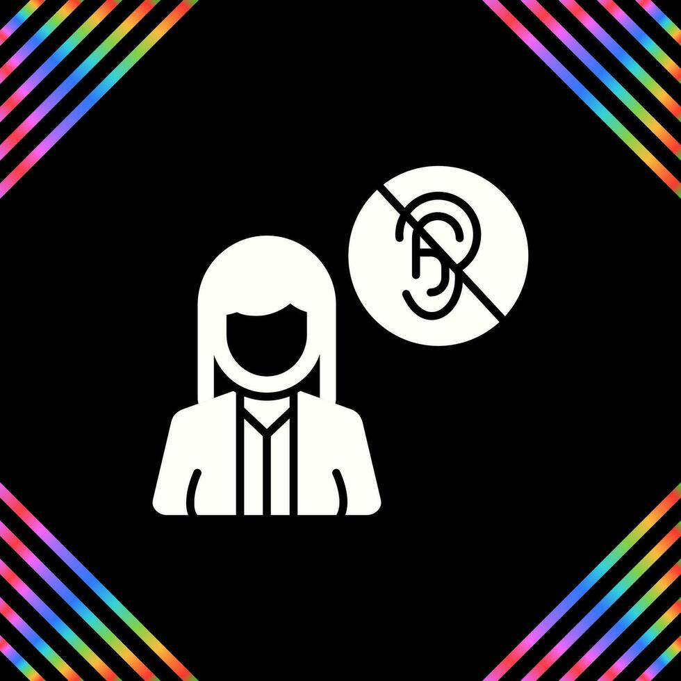 Deaf Vector Icon