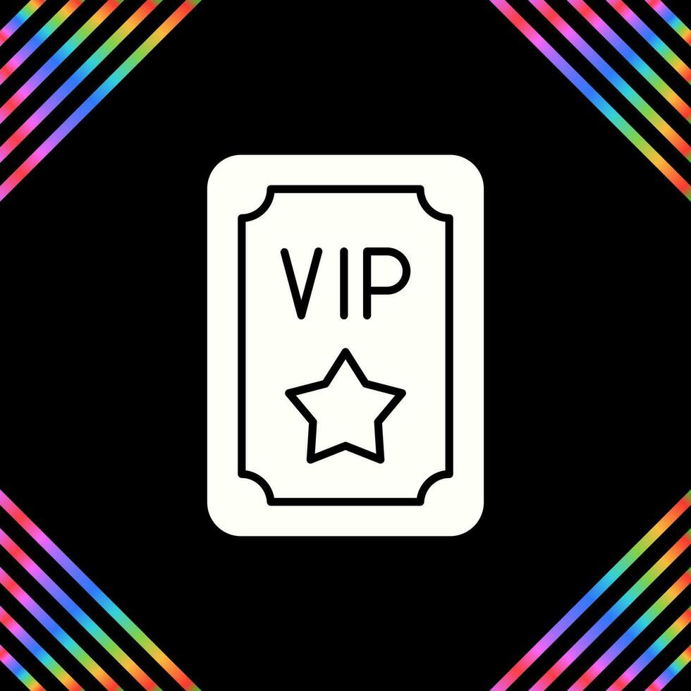 Vip Pass Vector Icon