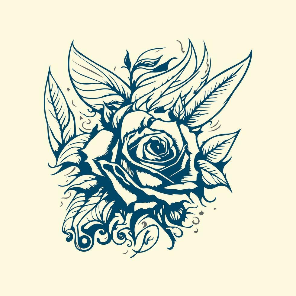 Vector sketch trendy fantasy tattoo design for apparel and t shirts. sticker, mascot, tattoo, rose, snake, fantasy, devil, artwork, textile, wildlife, hand drawn, illustration, angry, print, skeleton.