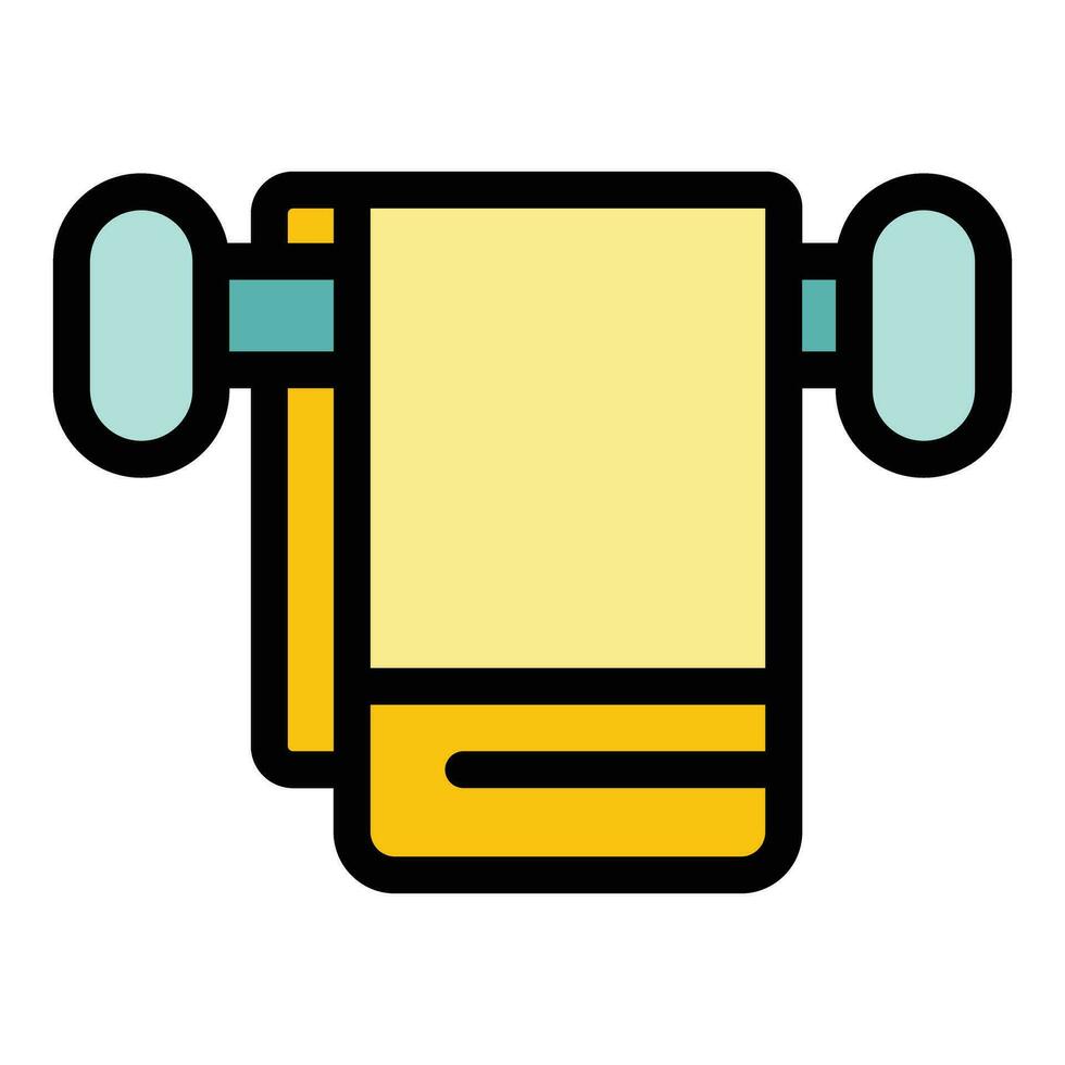 Bathroom towel icon vector flat