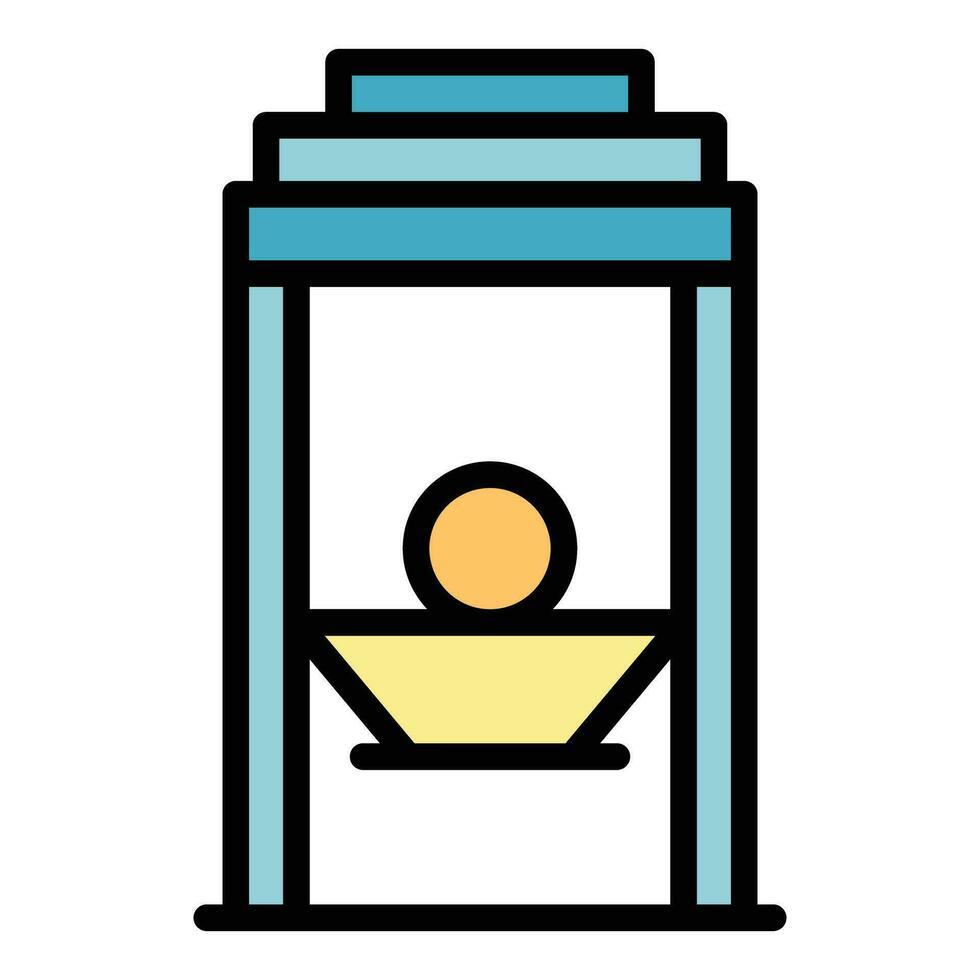 Glass production icon vector flat