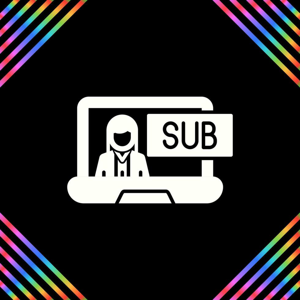 Subscriber Model Vector Icon