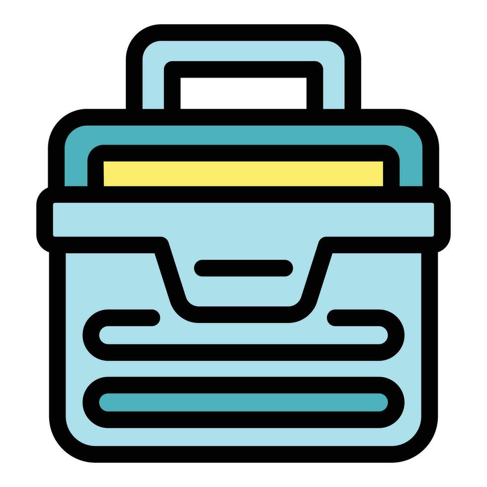 Car toolbox icon vector flat