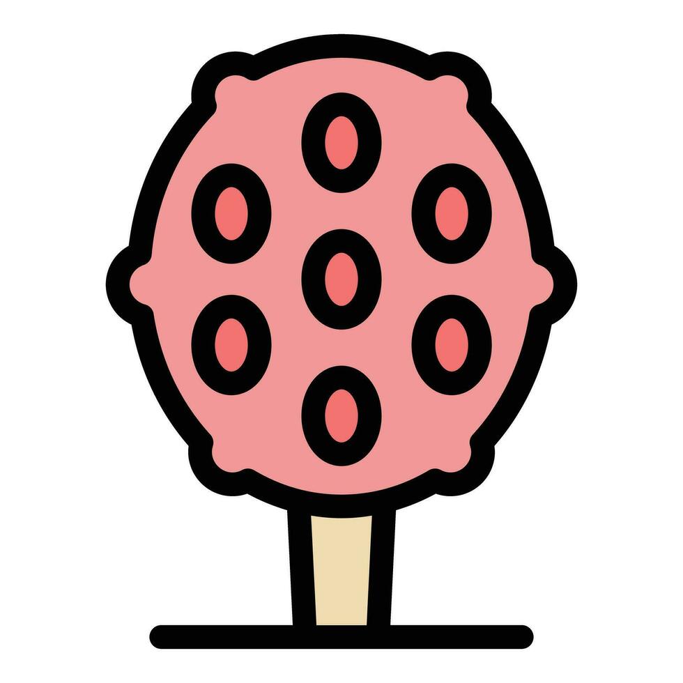 Sprinkle cake icon vector flat