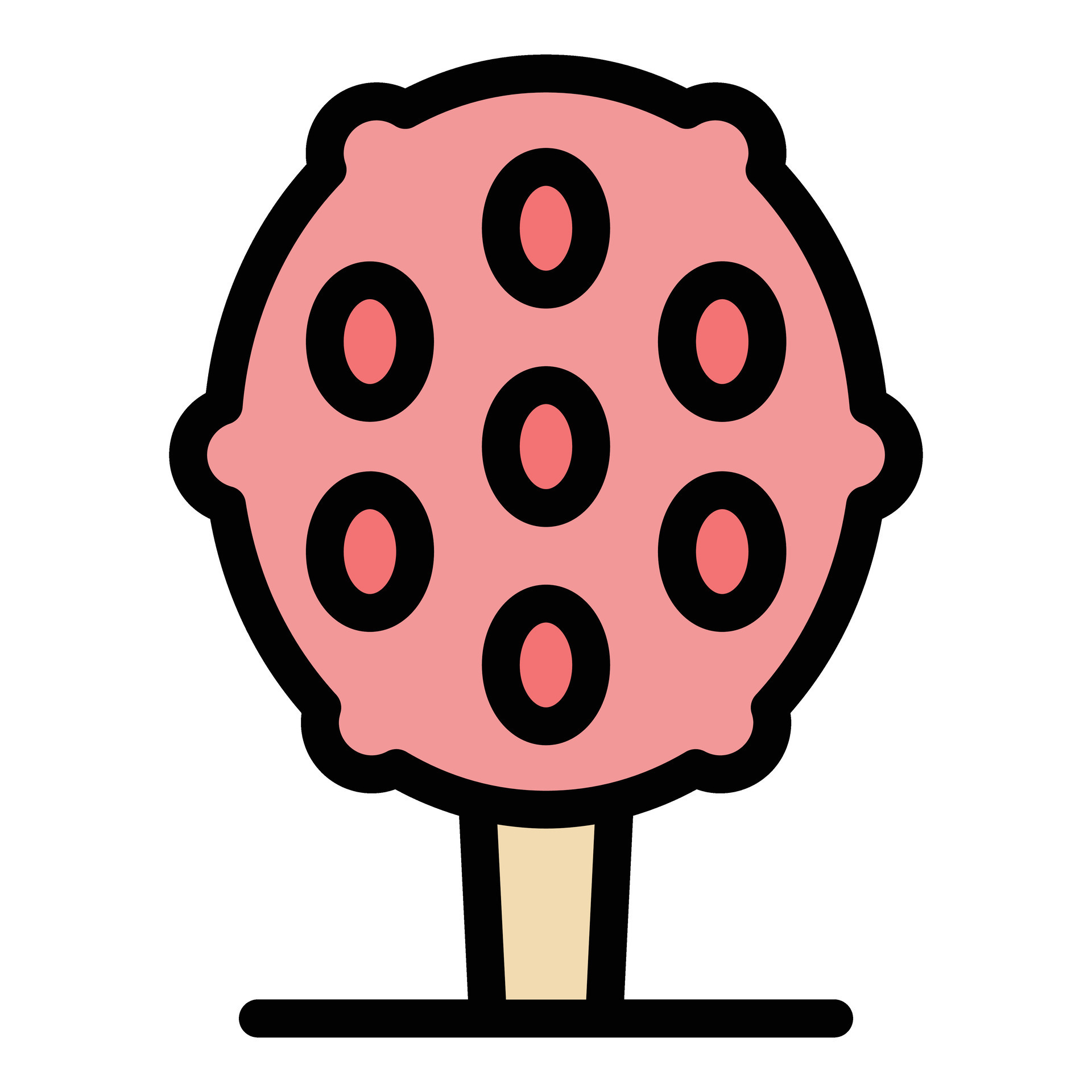 Sprinkle cake icon vector flat 28096067 Vector Art at Vecteezy