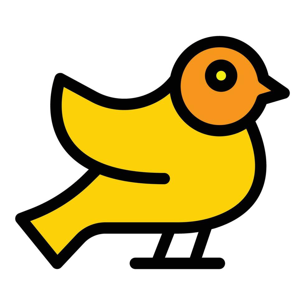 World sparrow day icon vector flat
