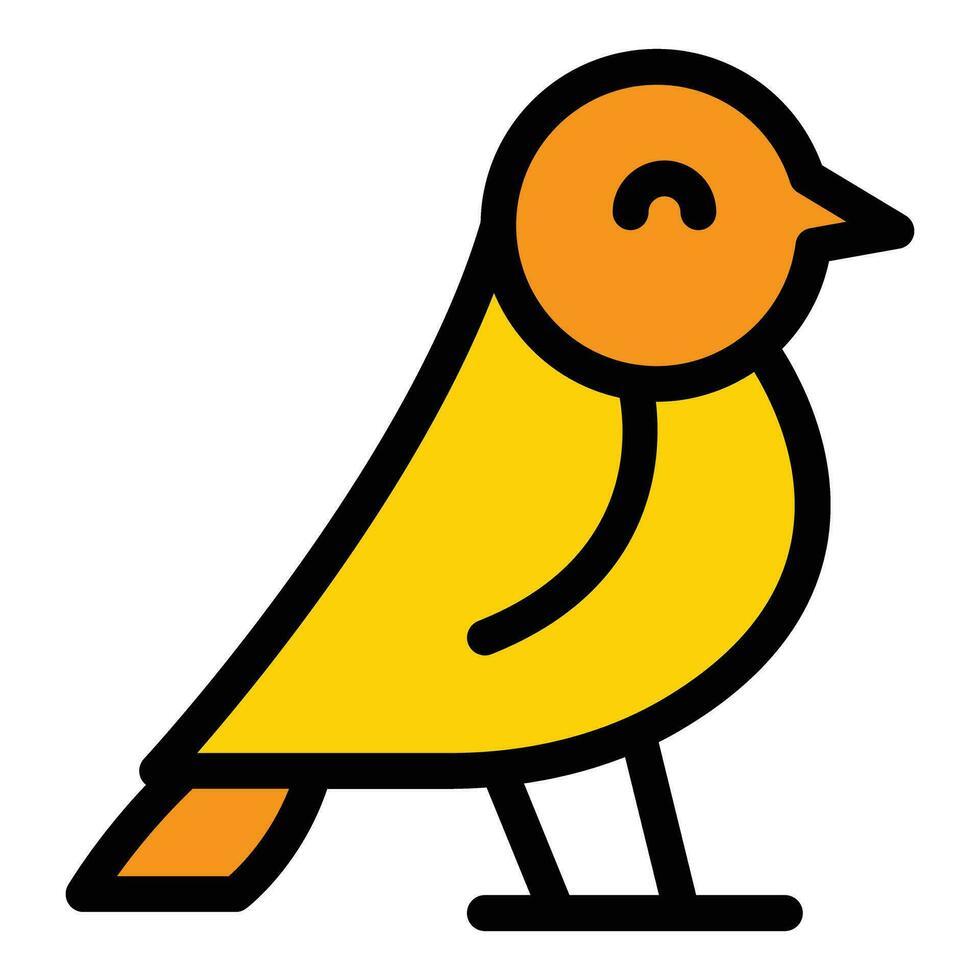Branch sparrow icon vector flat