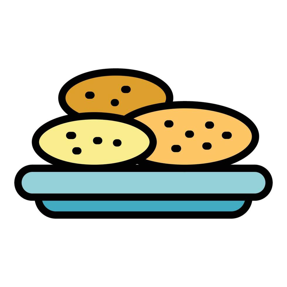 Snack food icon vector flat