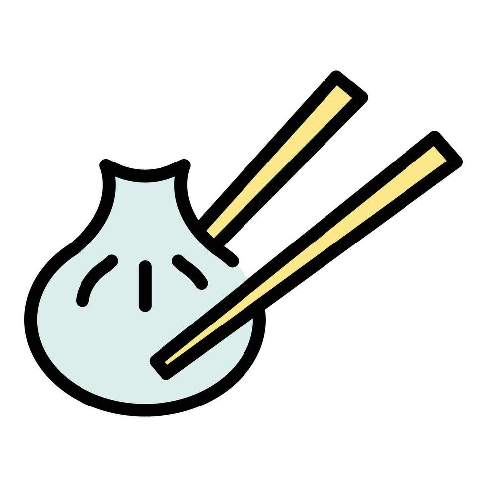 Chinese baozi icon vector flat