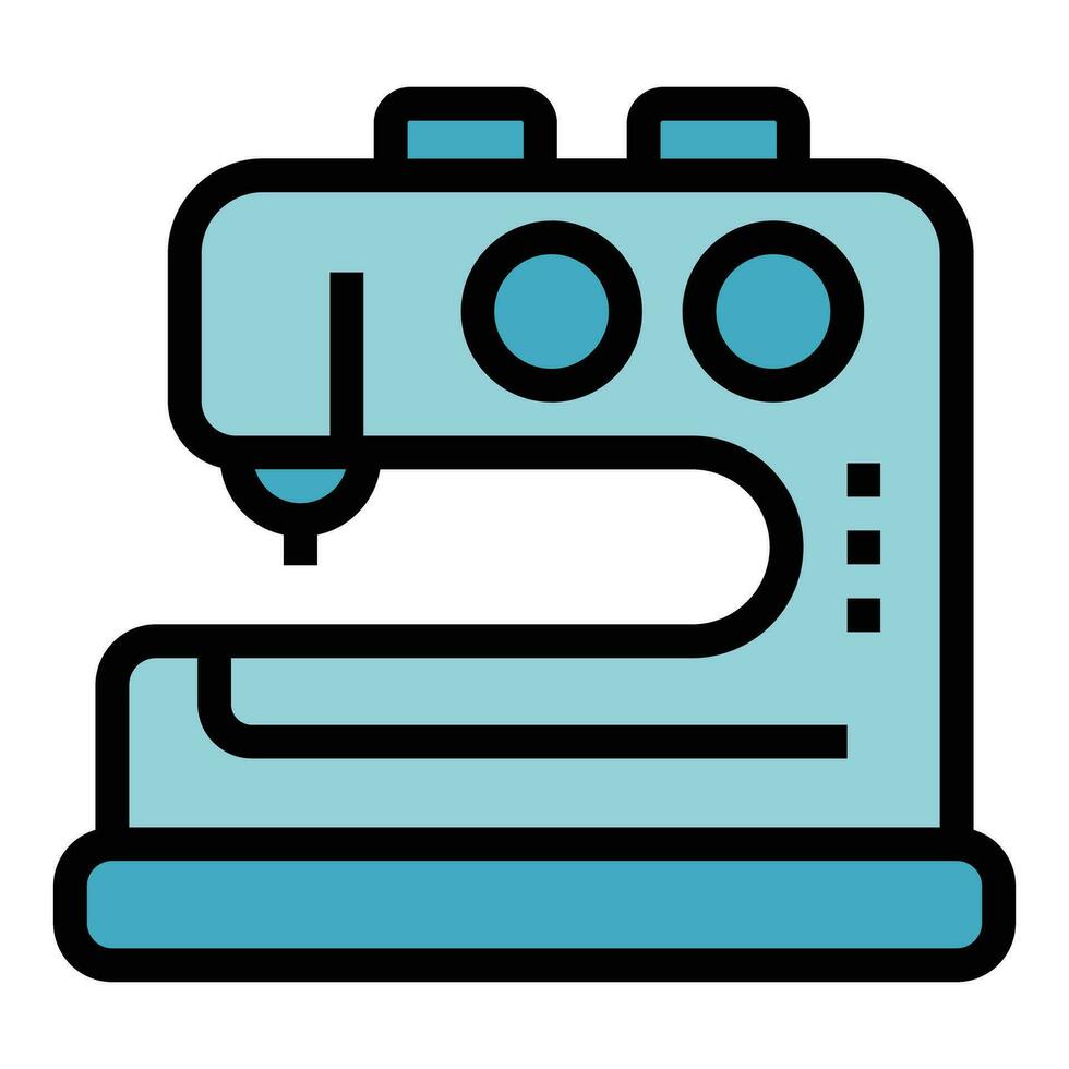 Sewing machine icon vector flat