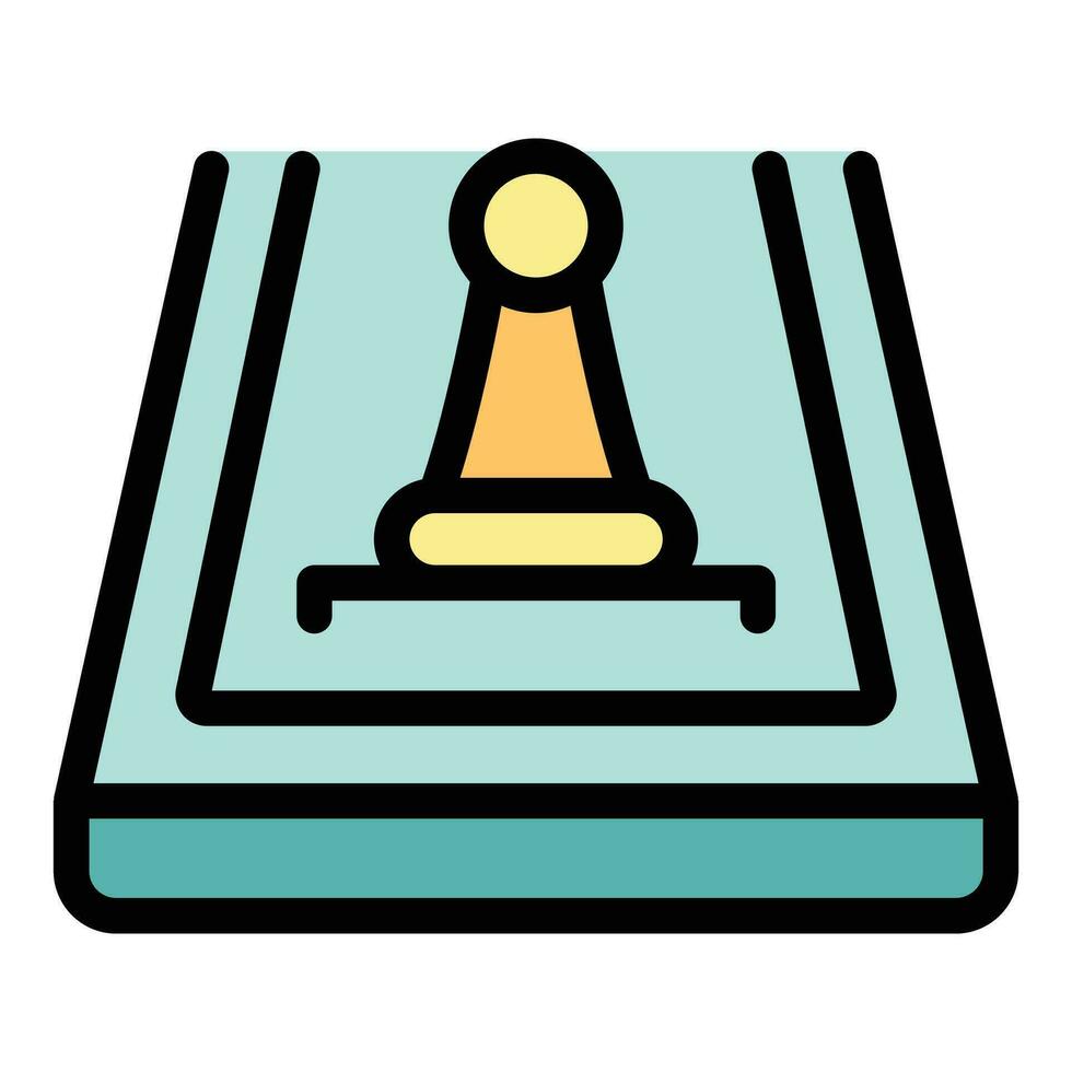 Mobile chess game icon vector flat