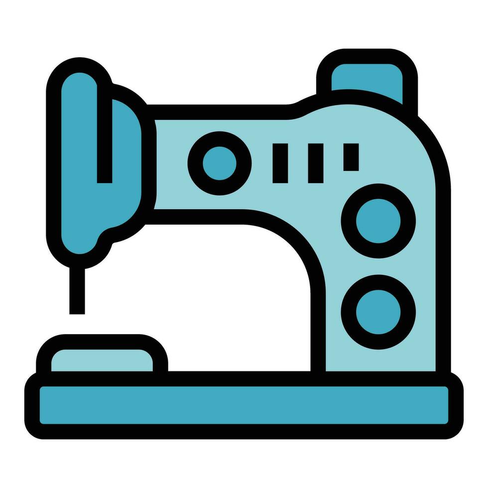 Home sewing machine icon vector flat