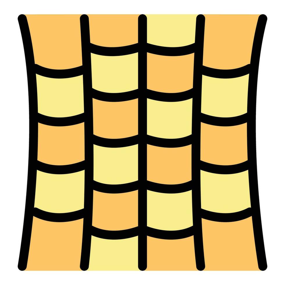 Rope park net icon vector flat