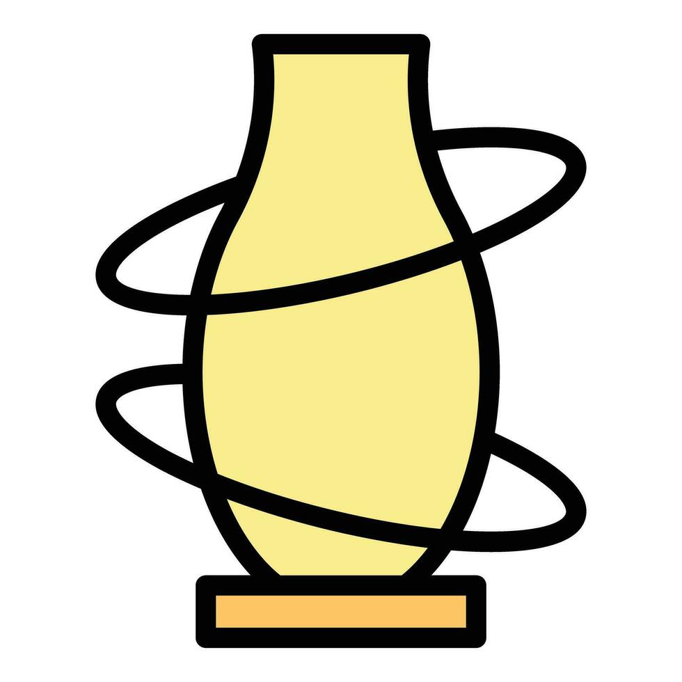 Modern vase icon vector flat