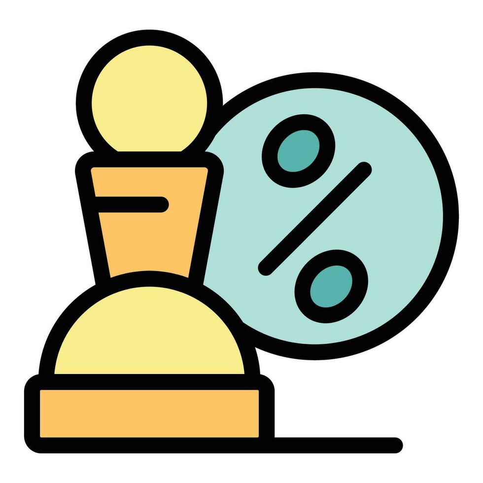 Online chess icon vector flat