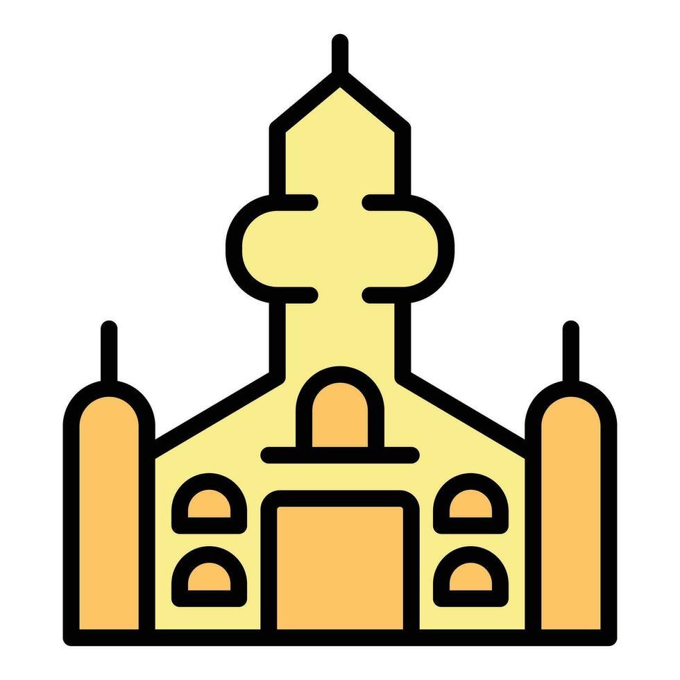 Slovak church icon vector flat