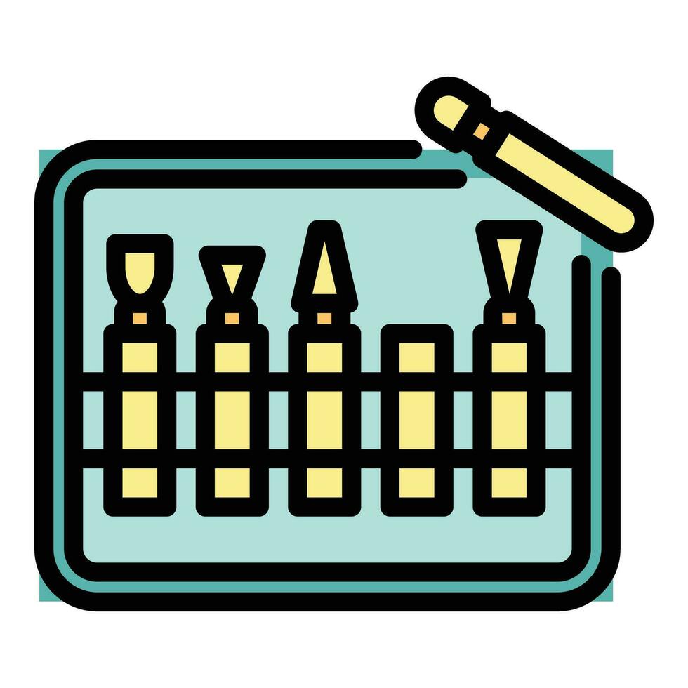 Pottery tools icon vector flat