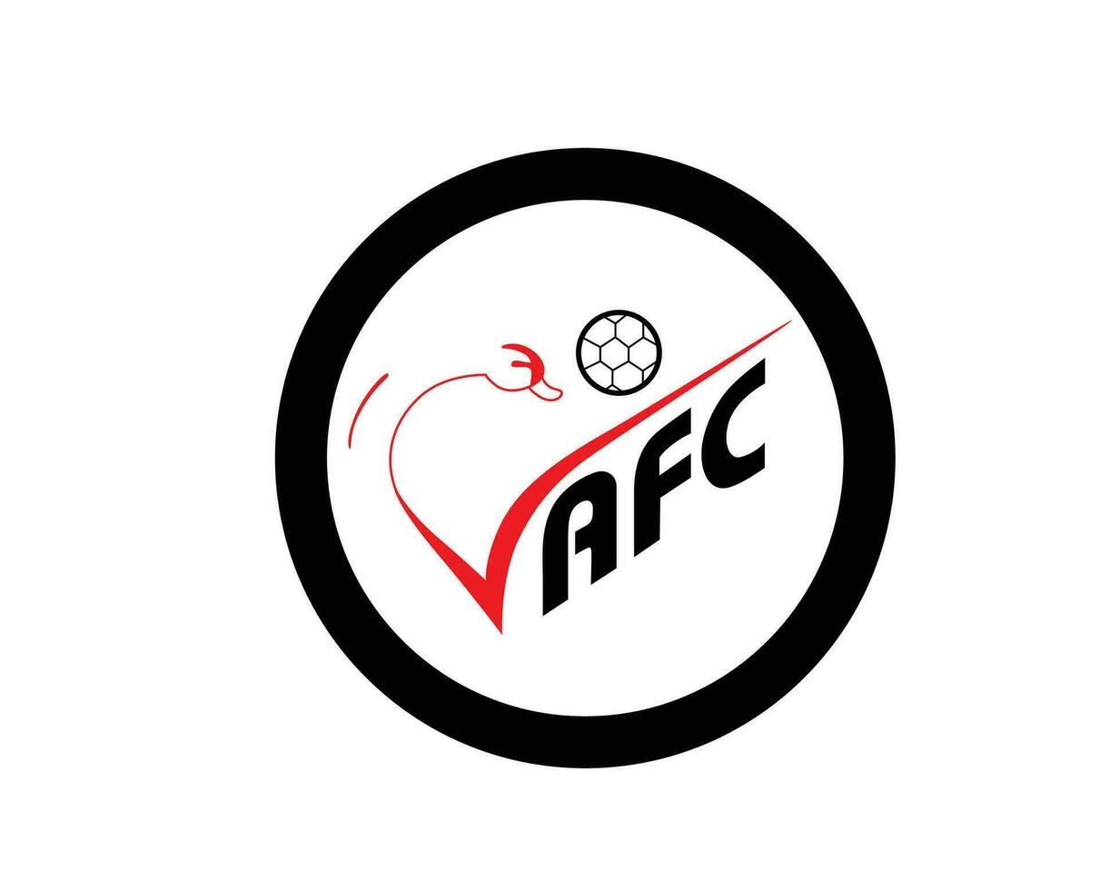 valenciennes fc logo club símbolo liga 1 fútbol americano francés resumen diseño vector ilustración