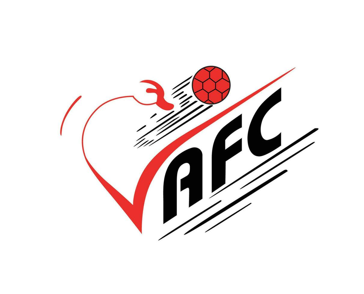 valenciennes fc símbolo club logo liga 1 fútbol americano francés resumen diseño vector ilustración