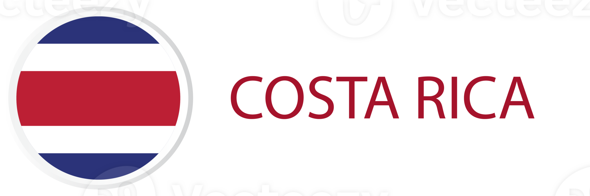 Costa Rica flag in web button, button icons. png