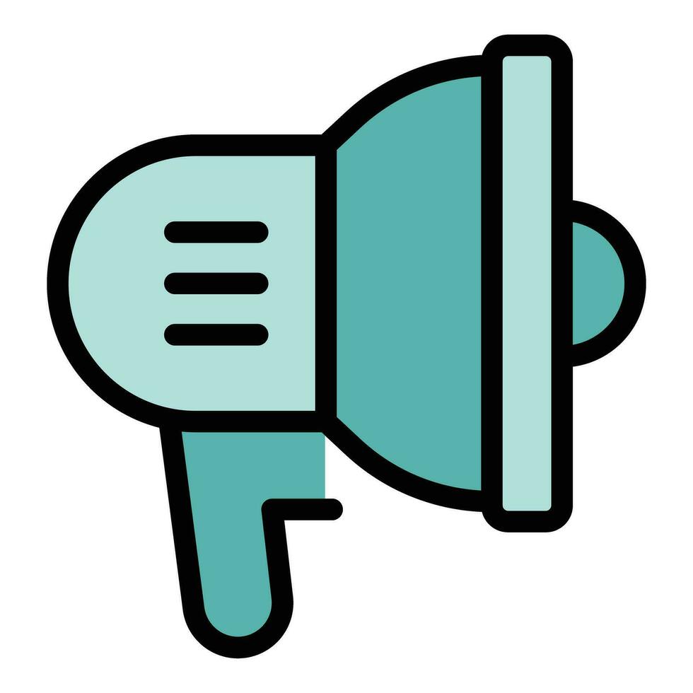Megaphone icon vector flat