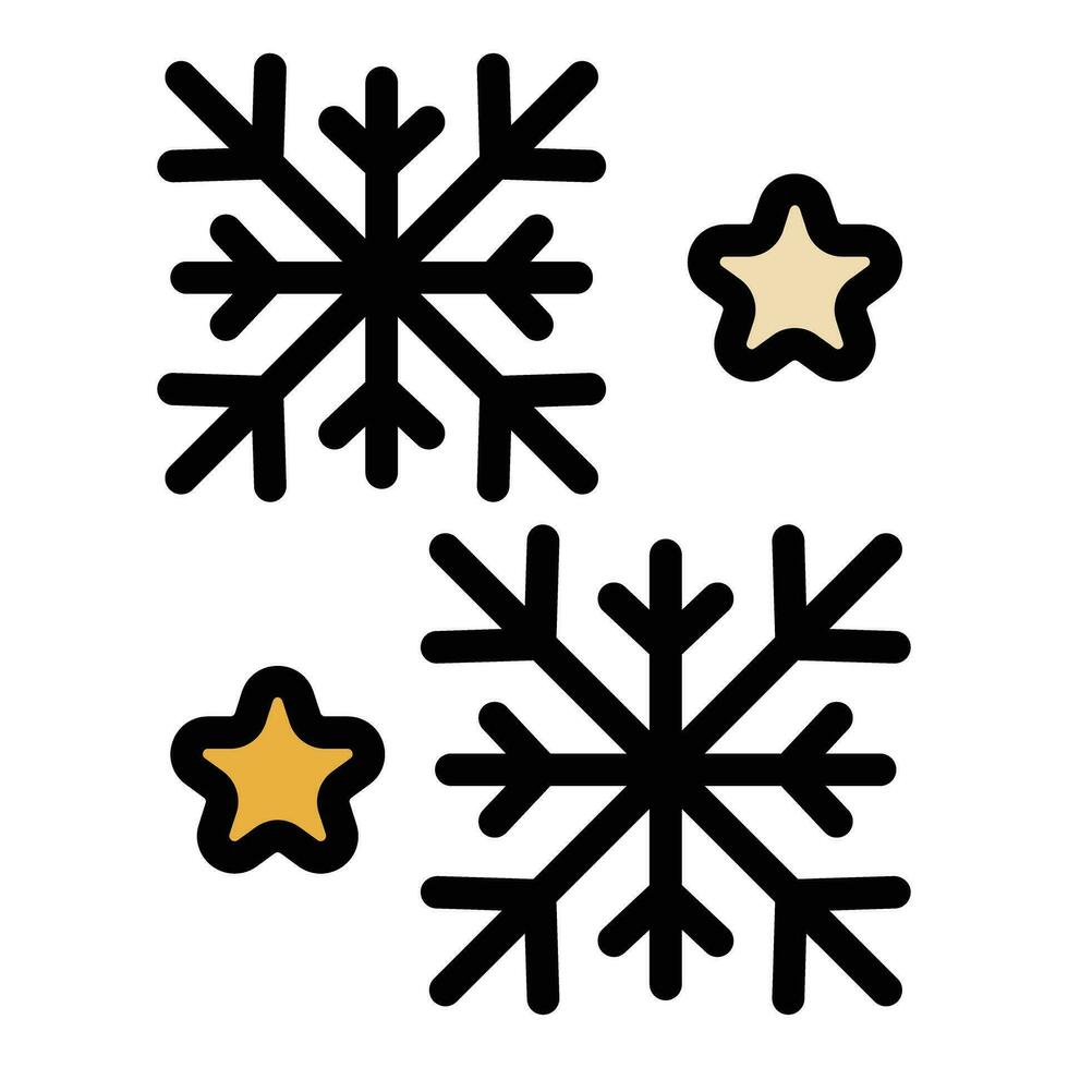 Alaska copo de nieve icono vector plano