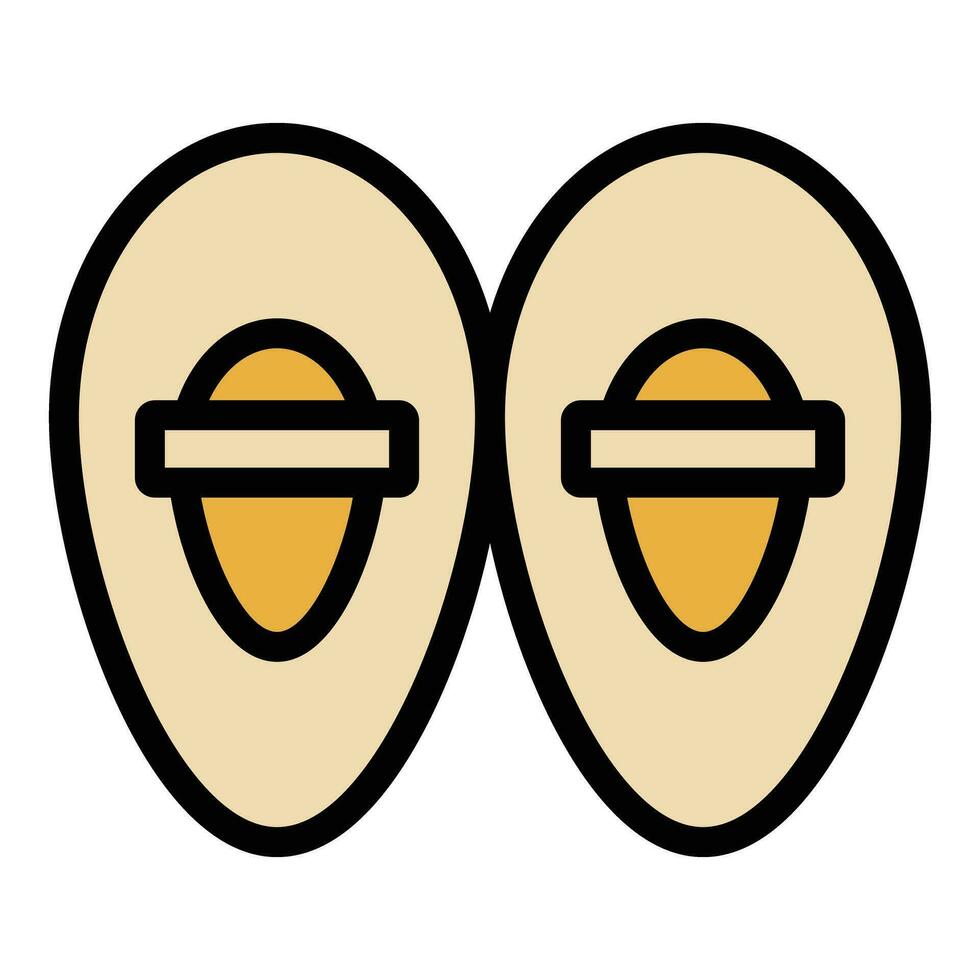 Snow boots icon vector flat
