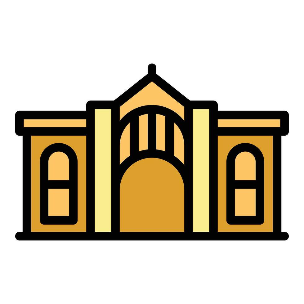 Opera house icon vector flat