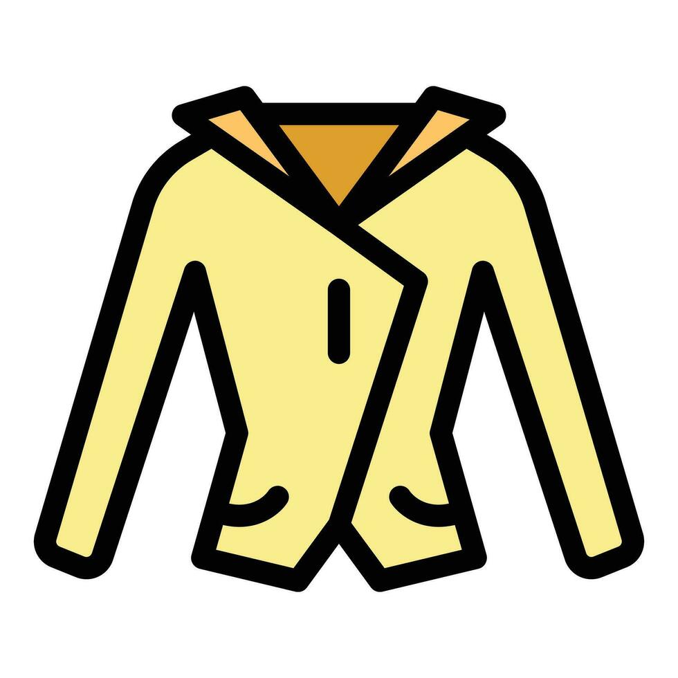 jockey chaqueta icono vector plano