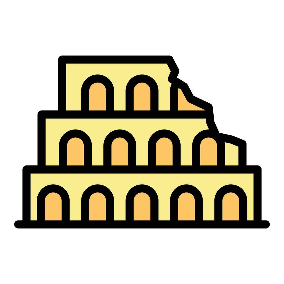 Capitol icon vector flat