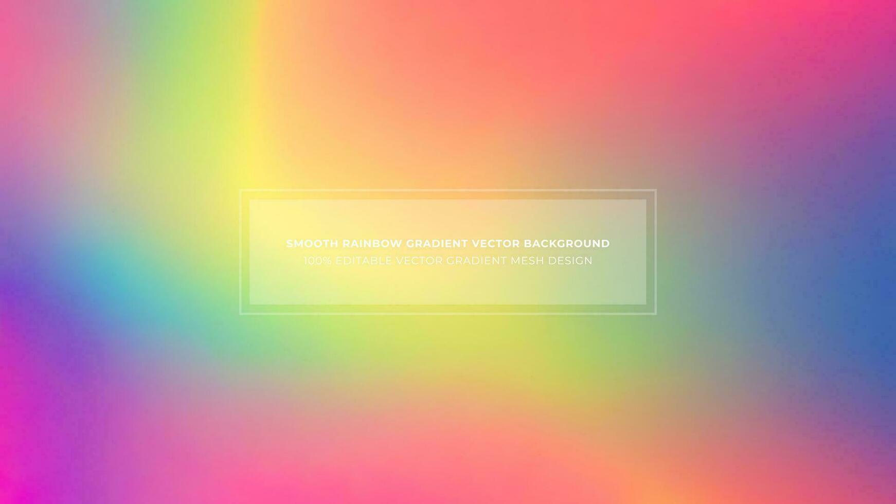 Simple Rainbow Gradient Color Abstract Vector Background