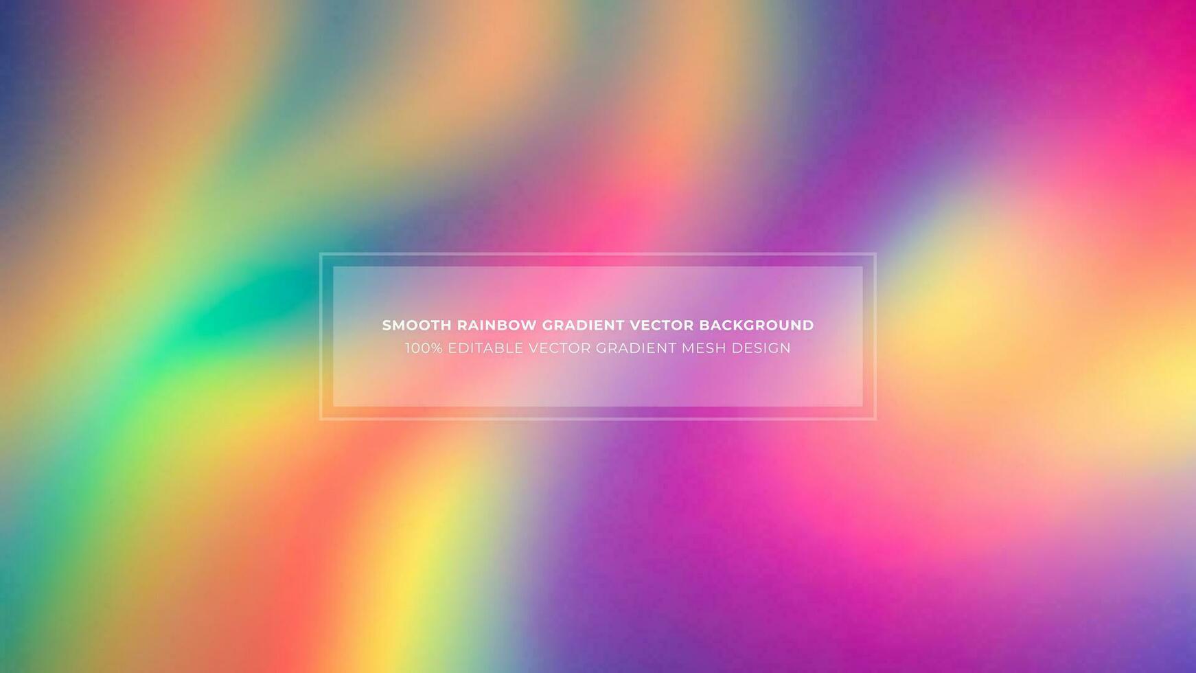 Simple Rainbow Gradient Color Abstract Vector Background