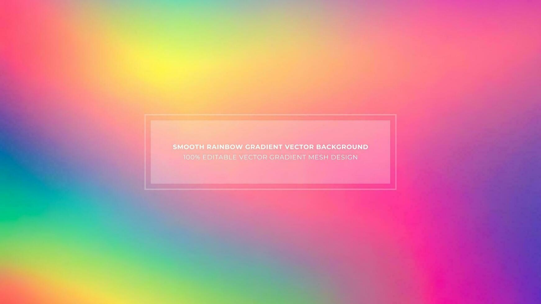 Simple Rainbow Gradient Color Abstract Vector Background