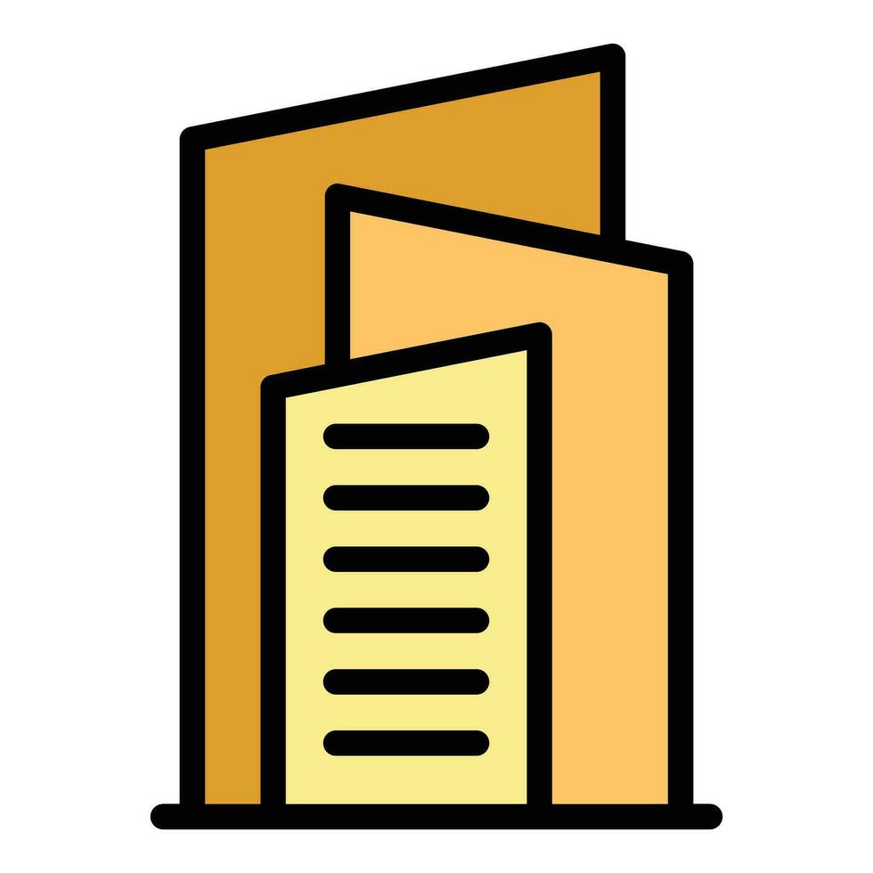 Town building icon vector flat