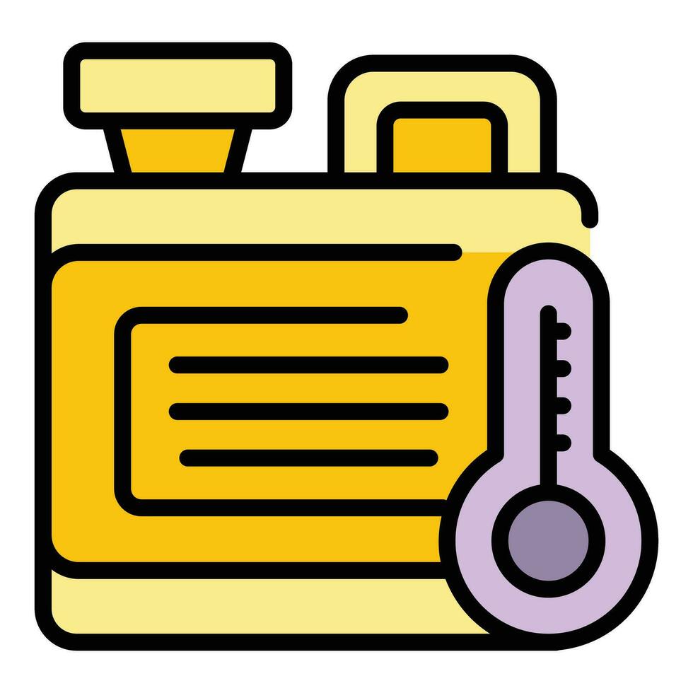 Coolant canister icon vector flat