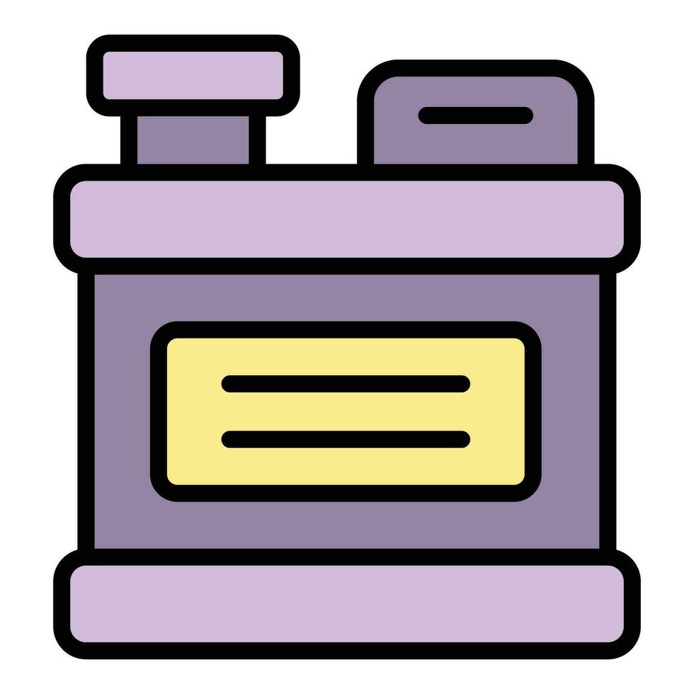Canister antifreeze icon vector flat