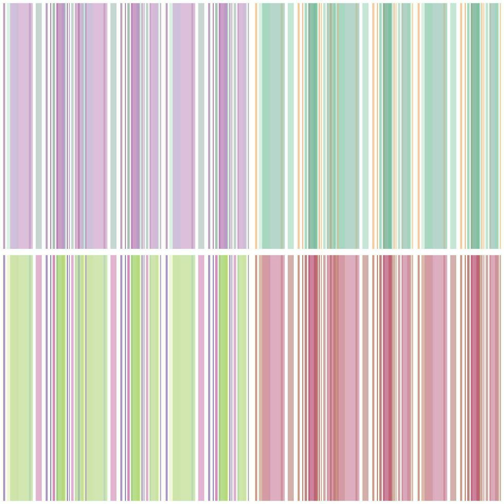 Set of vector striped geometric pattern background for textiles or other uses