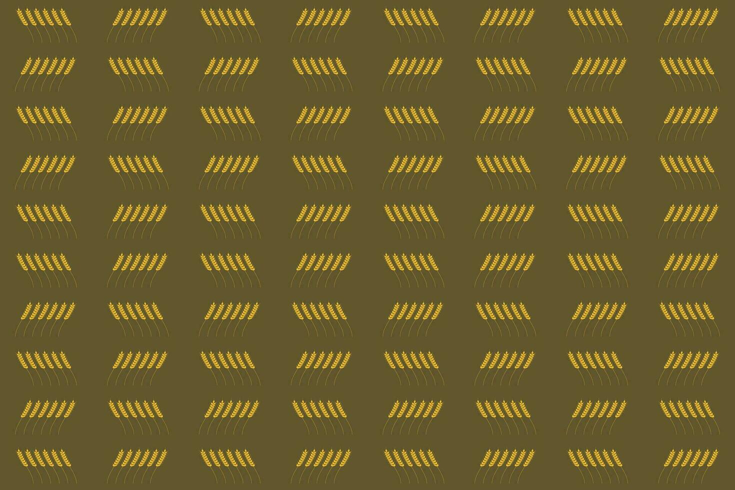 Vector pattern with ears of wheat for textiles or other industrial uses