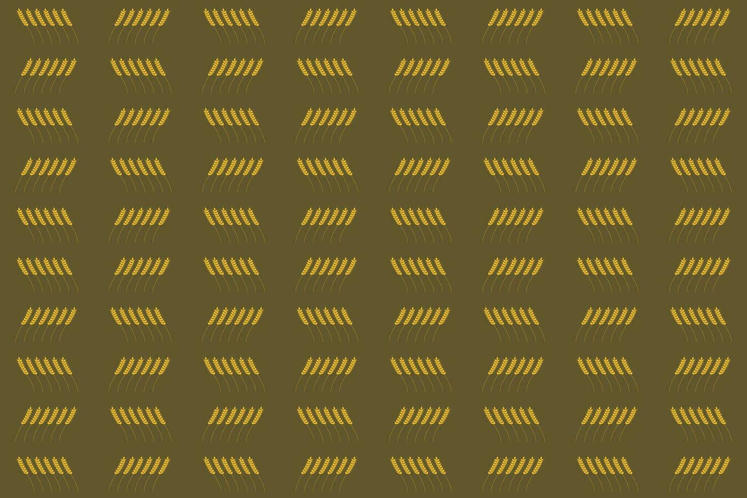 Vector pattern with ears of wheat for textiles or other industrial uses