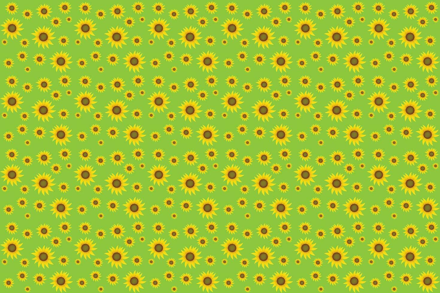 Sunflowers vector illustration pattern for textiles or other uses