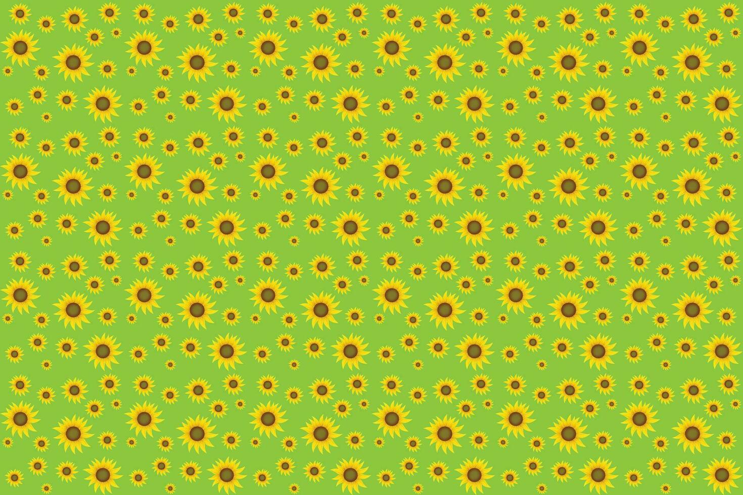 Sunflowers vector illustration pattern for textiles or other uses