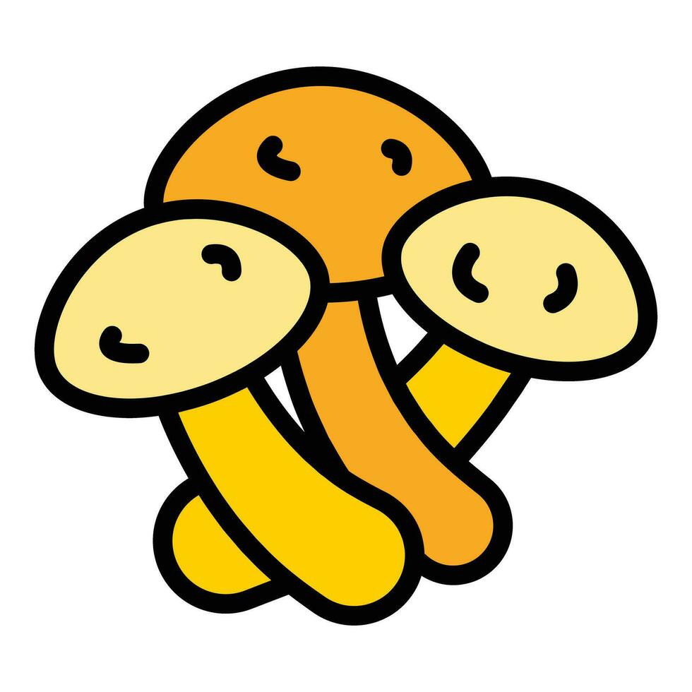 Eringi mushroom icon vector flat