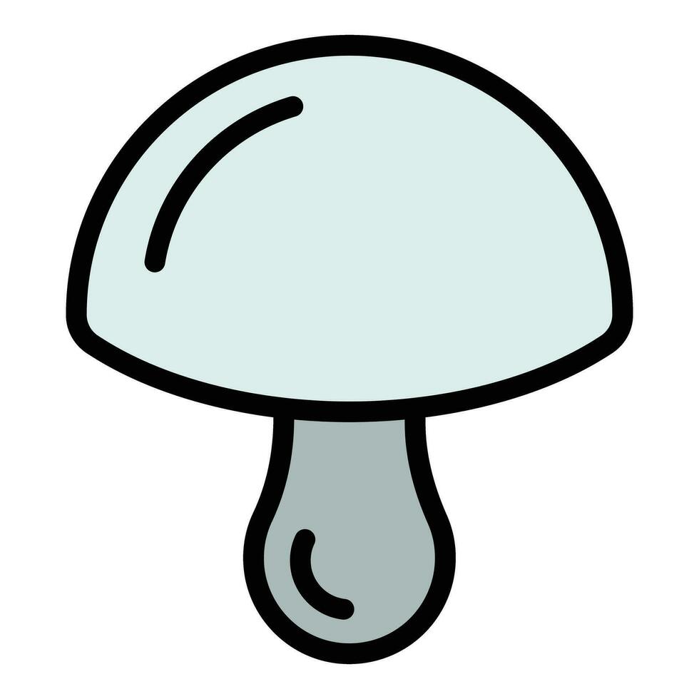 Meal mushroom icon vector flat