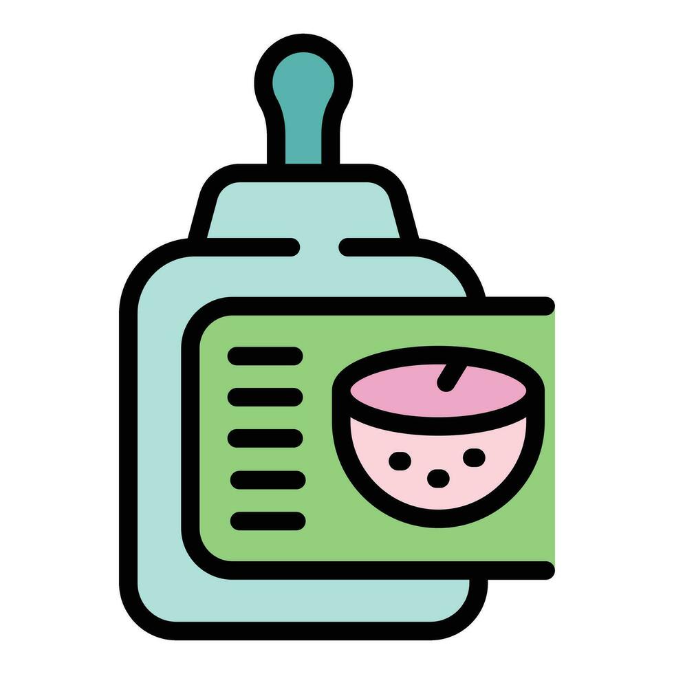 Coconut soap icon vector flat